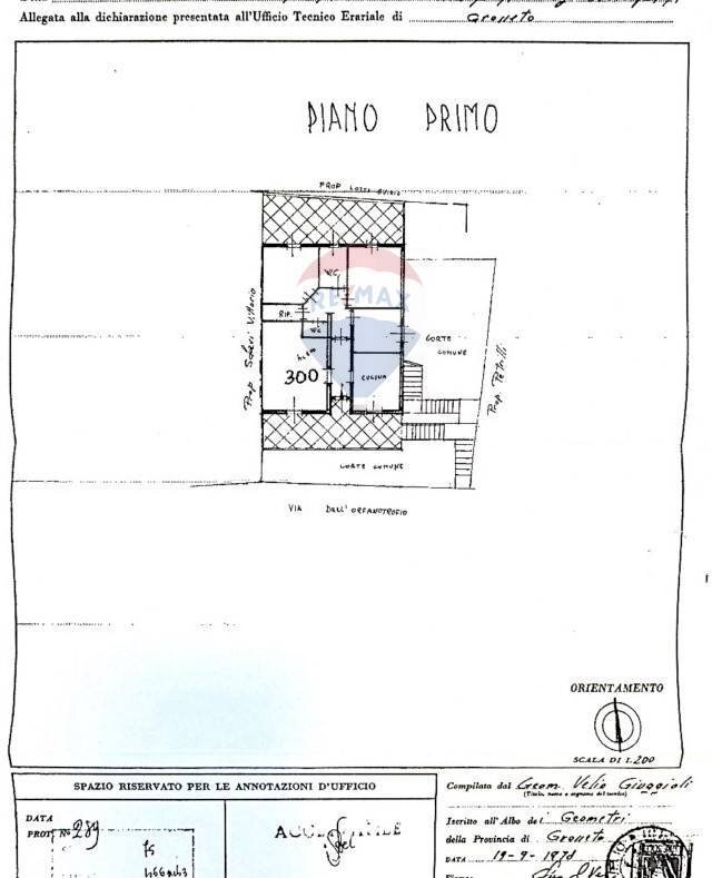 PLANIMETRIA - Casa indipendente VIA DELL'ORFANOTROFIO
 
42, Roccastrada - planimetria 1