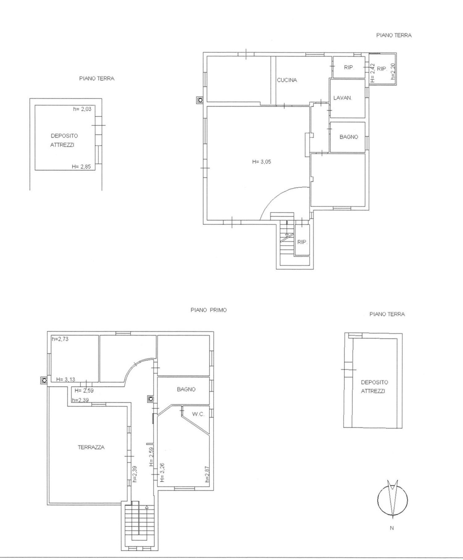 planimetria - Villa Fontana Mortella, Siracusa - planimetria 1