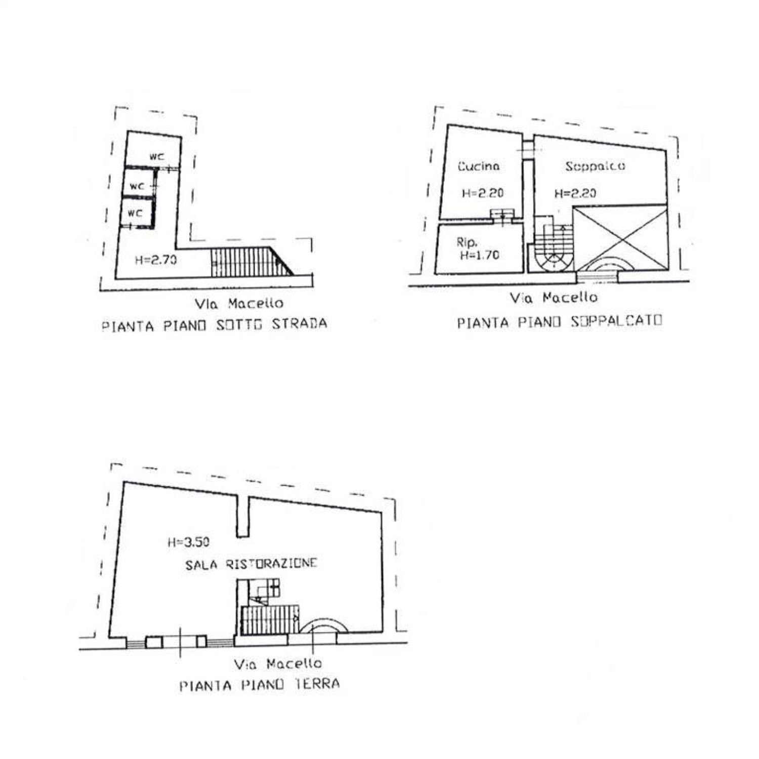 planimetria - Locale Commerciale Via Macello, Palazzolo Acreide - planimetria 1