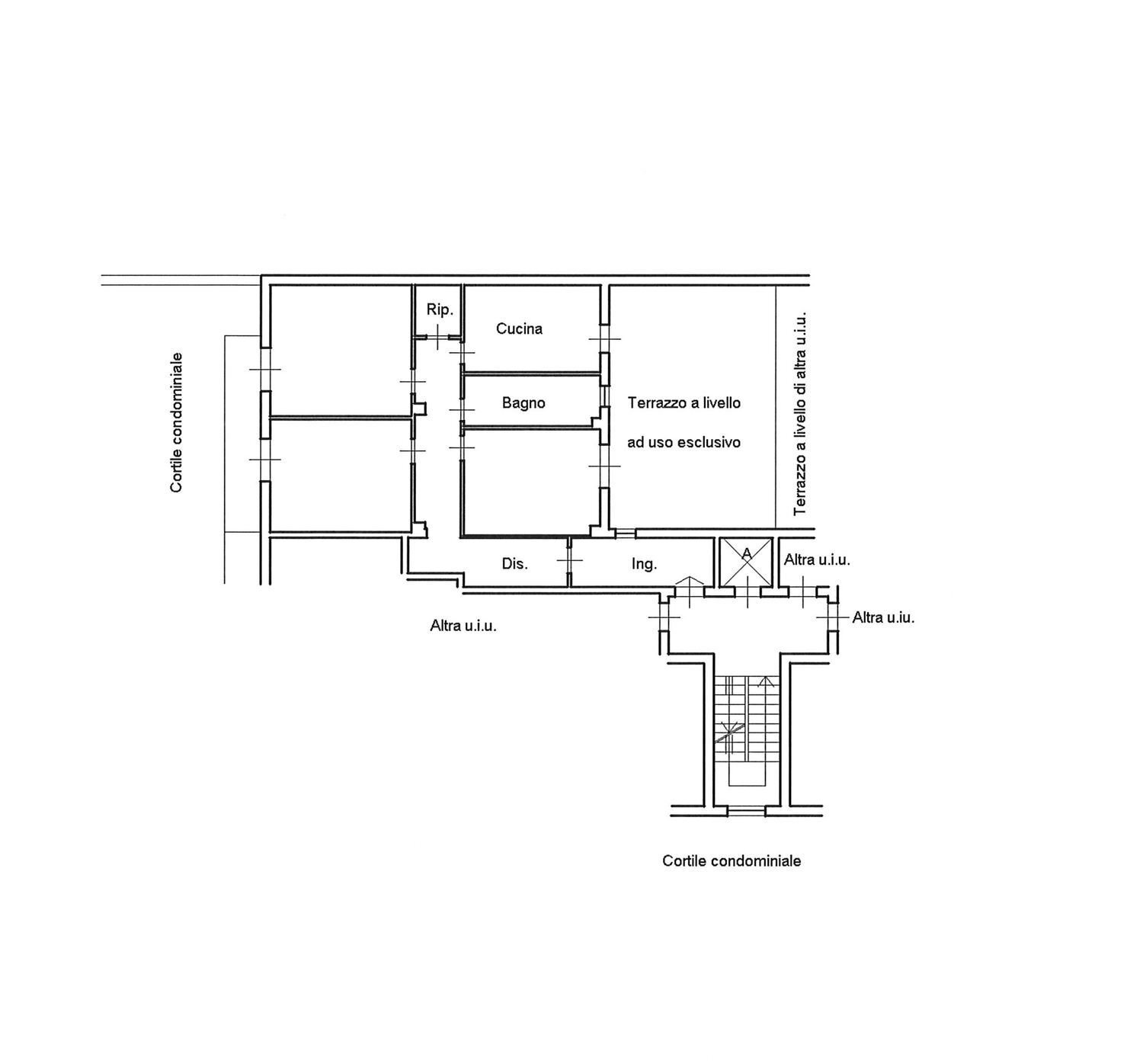 planimetria - Trilocale Via Filisto, Siracusa - planimetria 1