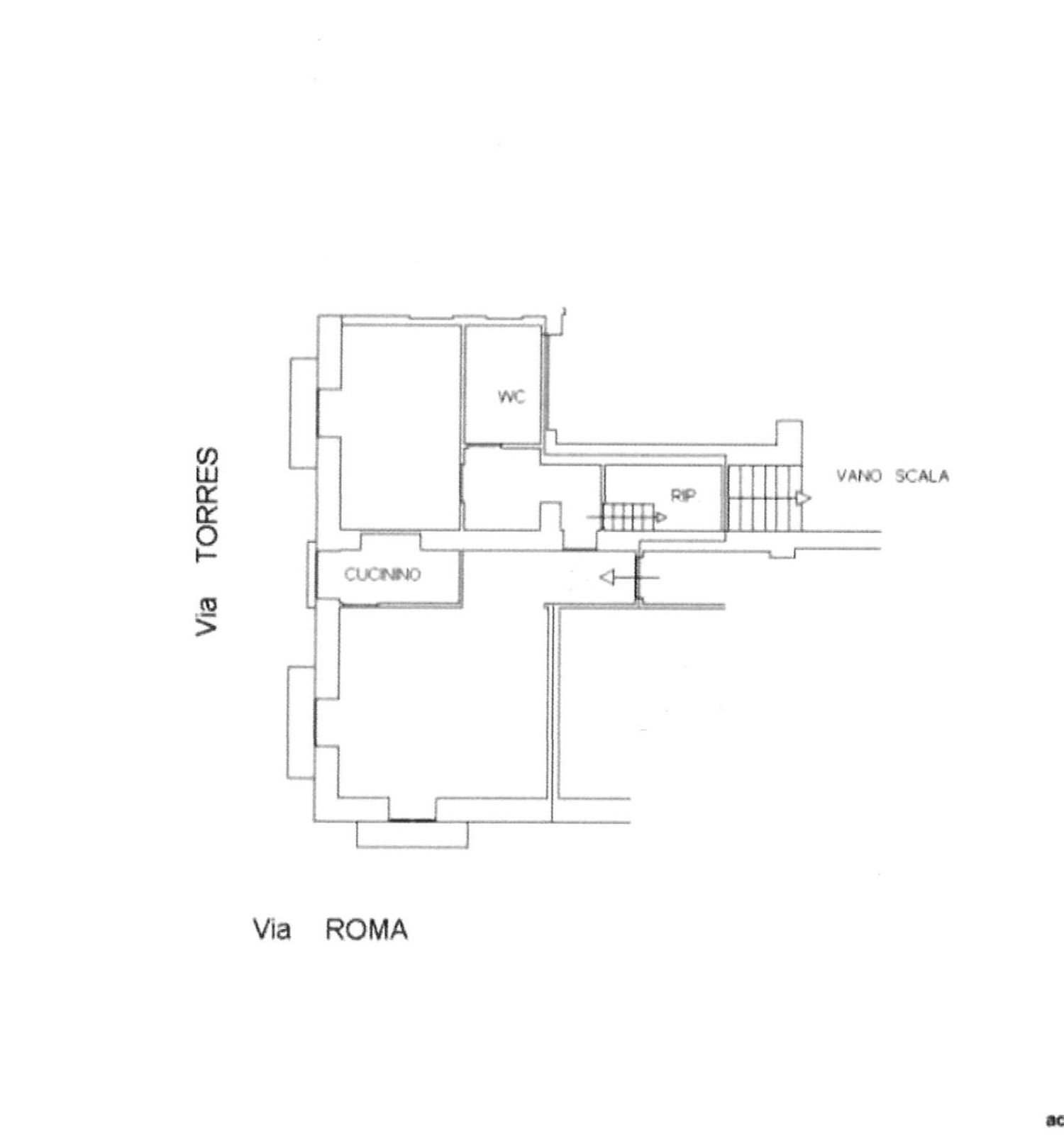 planimetria - Three-room apartment Via Roma, Siracusa - floor plans 1