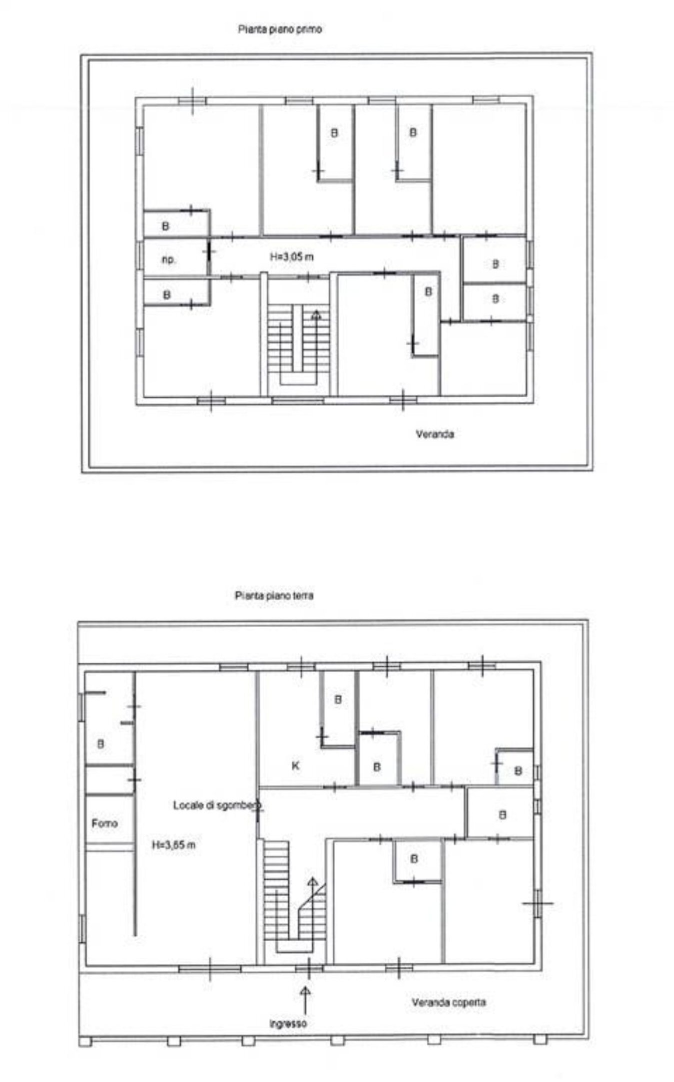 planimetria - Villa C.da Spinagallo, Siracusa - floor plans 1