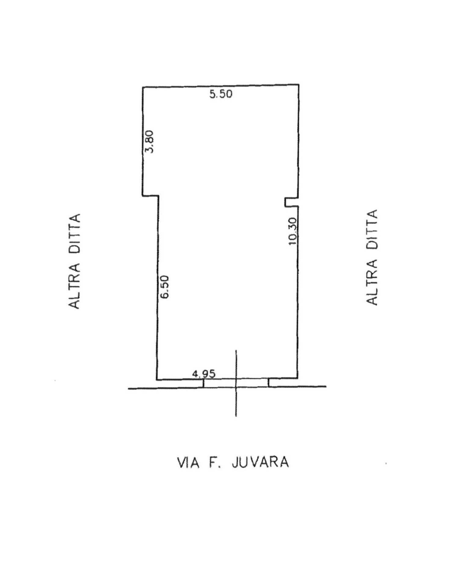 planimetria - Box Via Filippo Juvara, Siracusa - planimetria 1