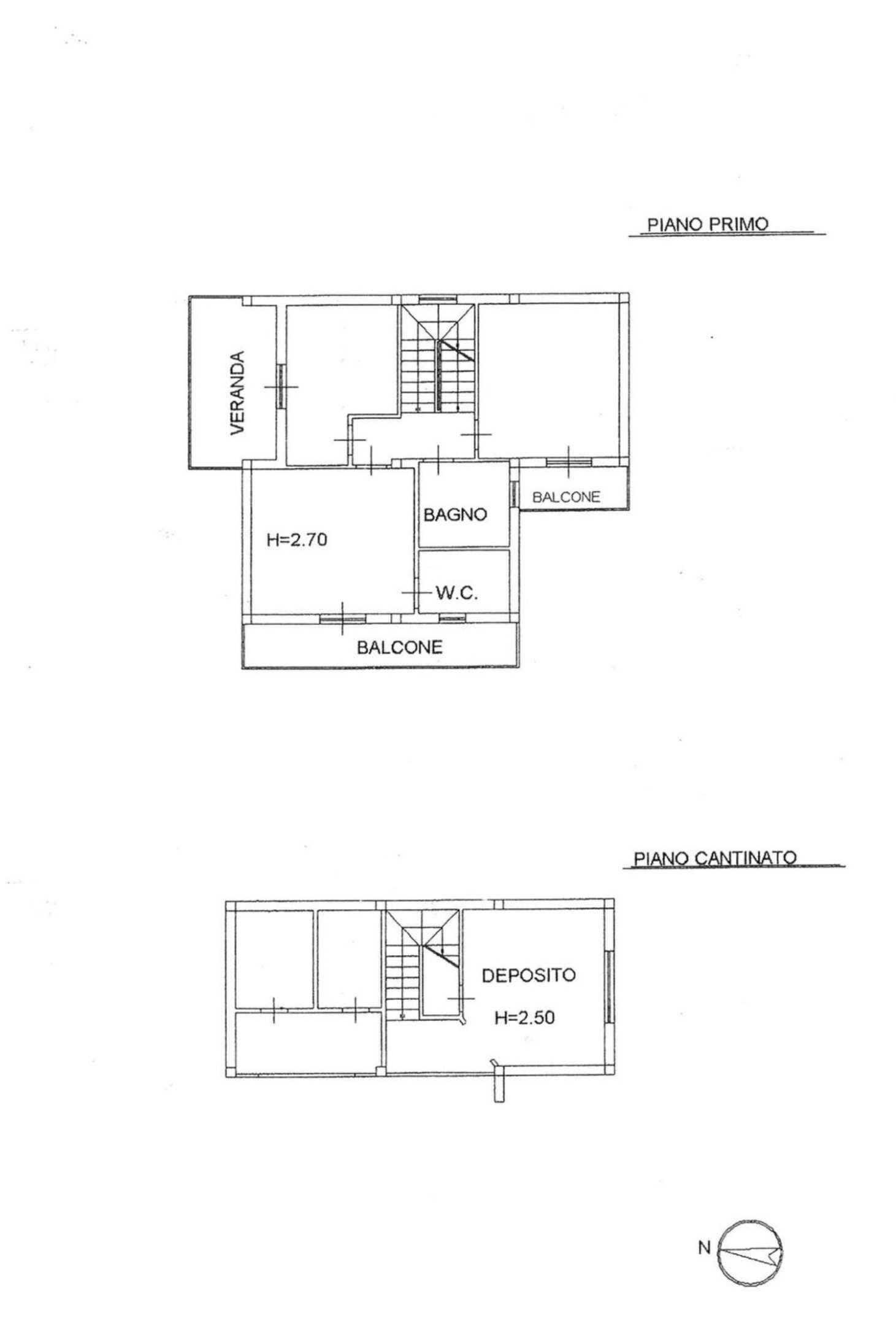 planimetria - Villa Via Pietro Fillioley, Siracusa - floor plans 1