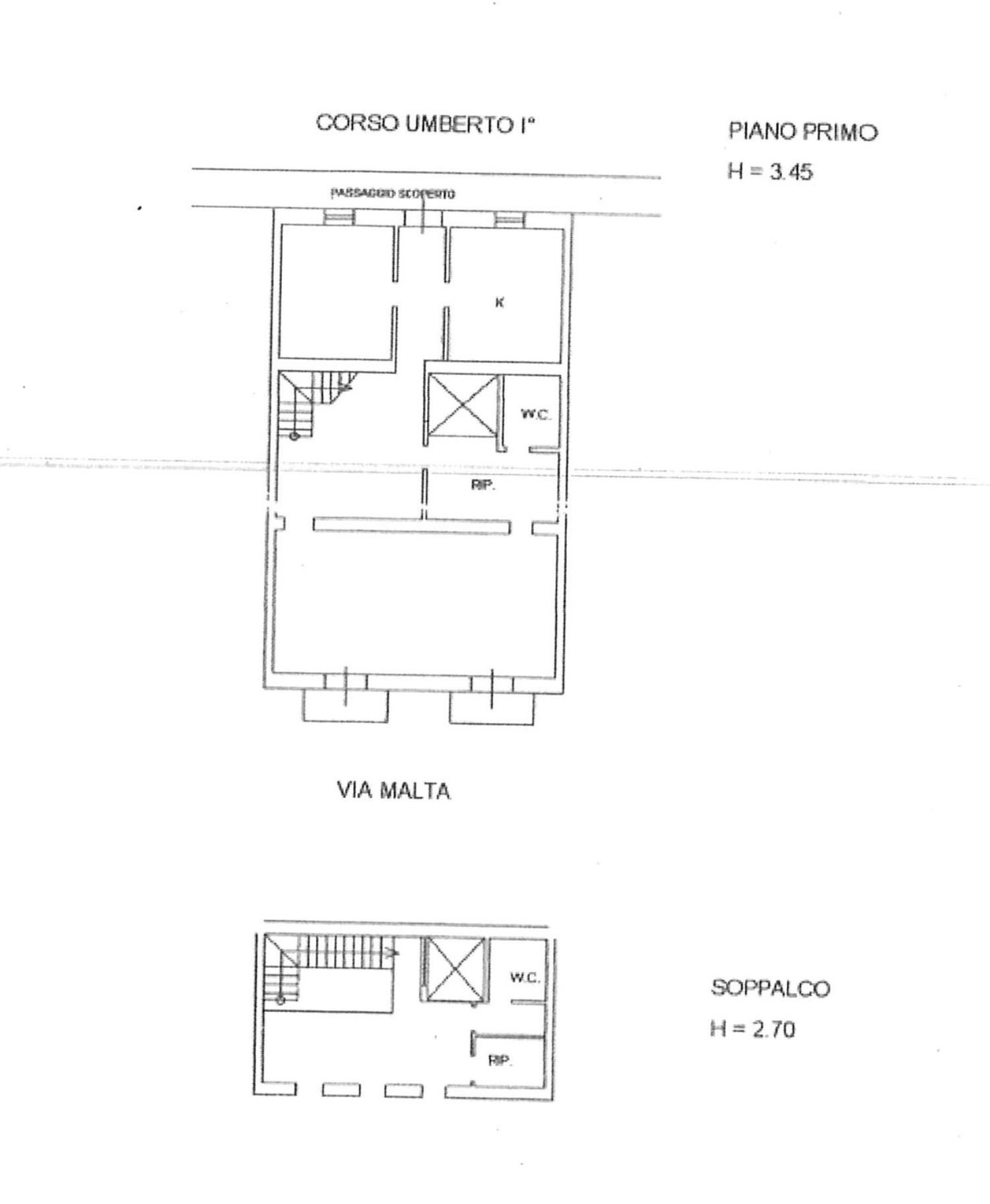 planimetria - Apartment Umberto I
 
89, Siracusa - floor plans 1