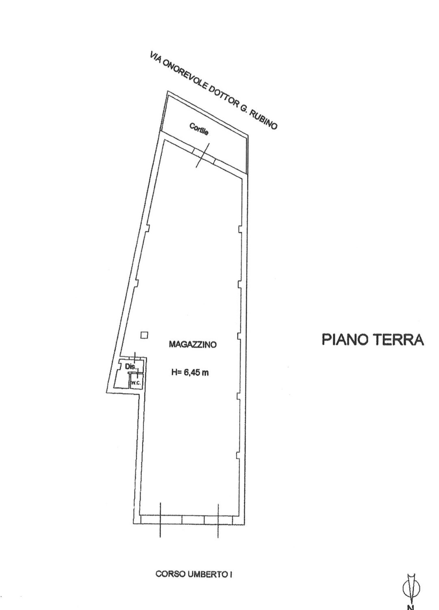 planimetria - Commercial Premises Corso Umberto I, Siracusa - floor plans 1