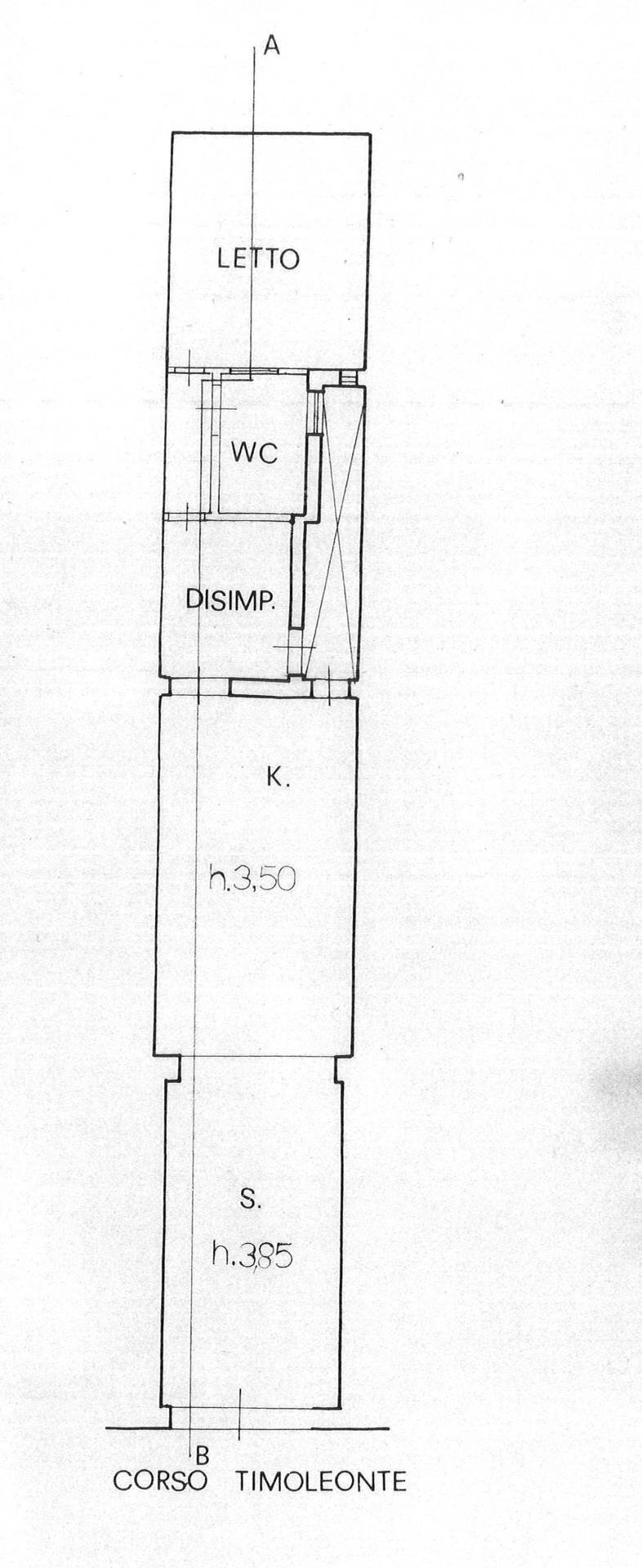 Foto 26 - Trilocale Corso Timoleonte, Siracusa - planimetria 1