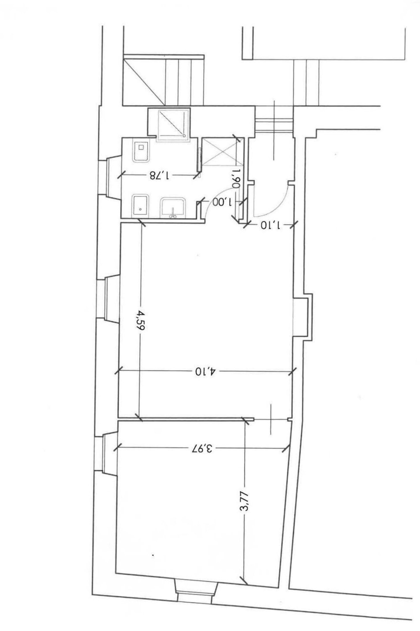 planimetria - Two-room apartment Torino
 
11, Dronero - floor plans 1