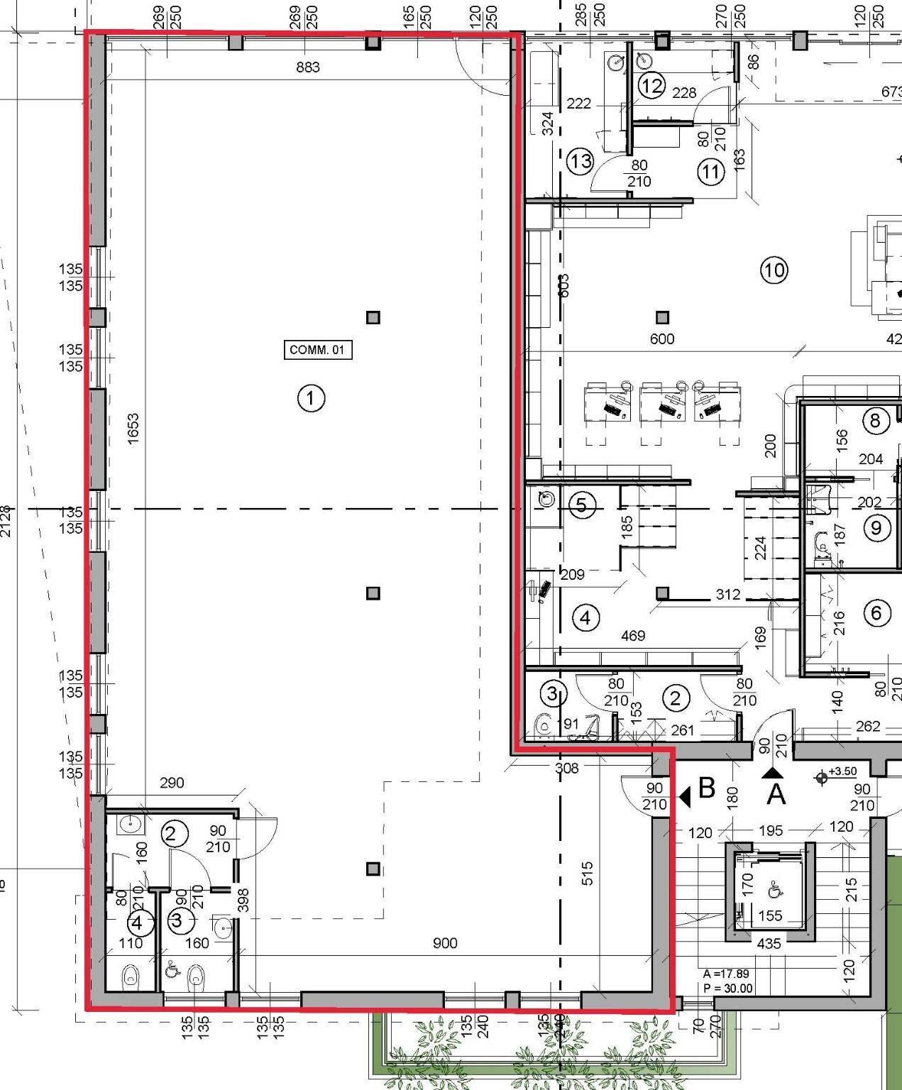 Shop via Vittorio Veneto, 3, Luvinate - floor plans 1