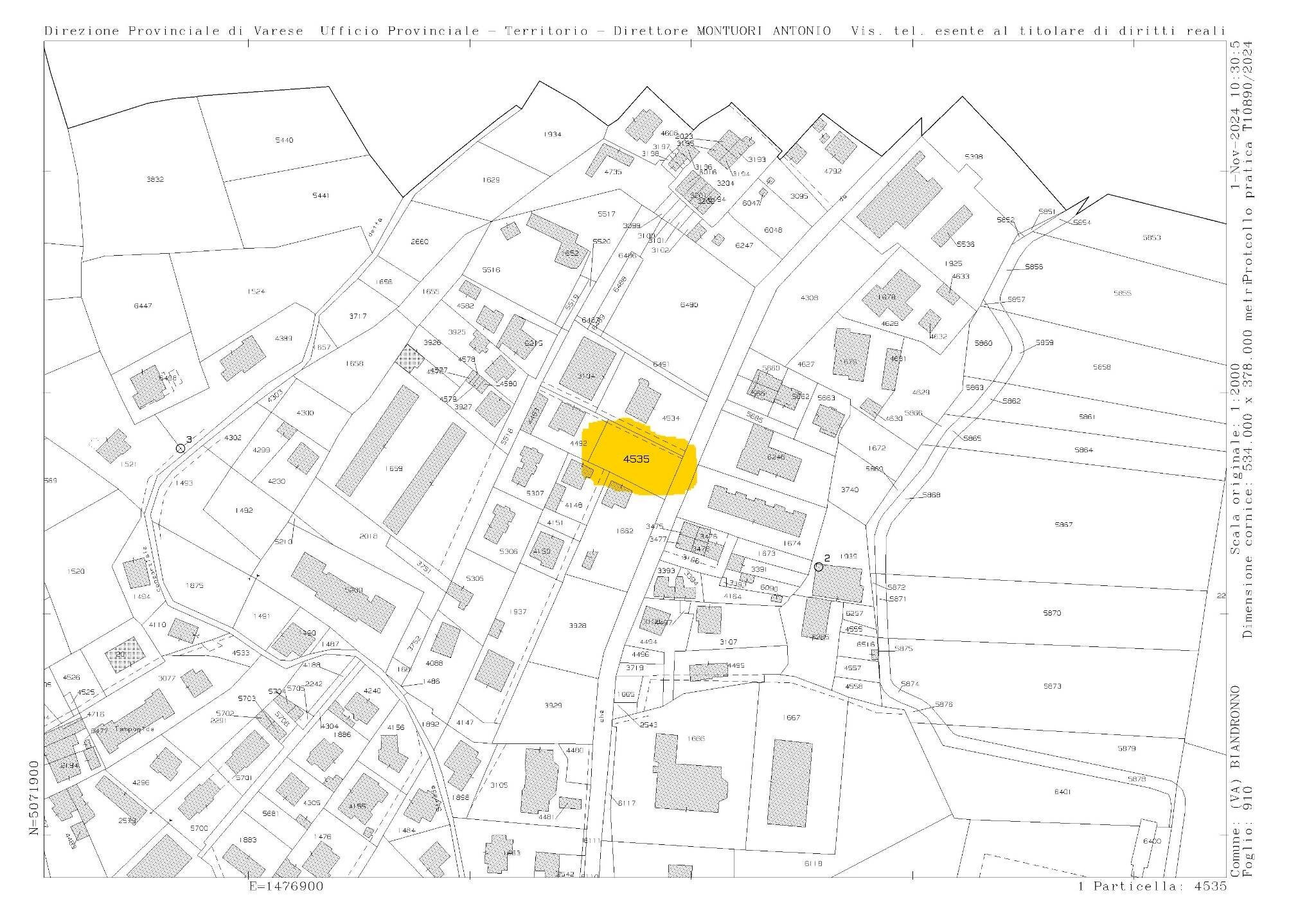 Building land via Borghi, Biandronno - floor plans 1