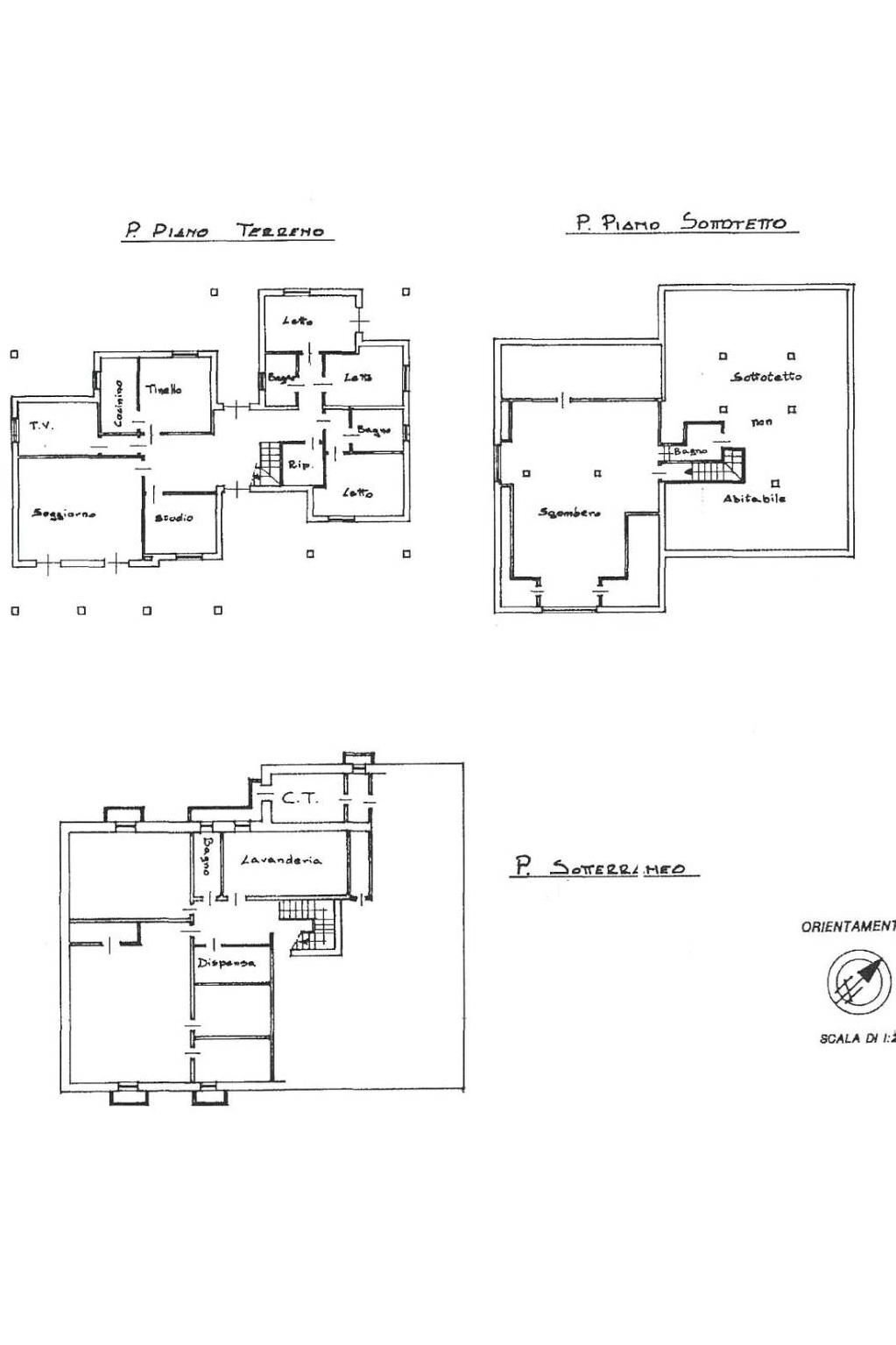 Villa via Barbara Allason, Pecetto Torinese - planimetria 1