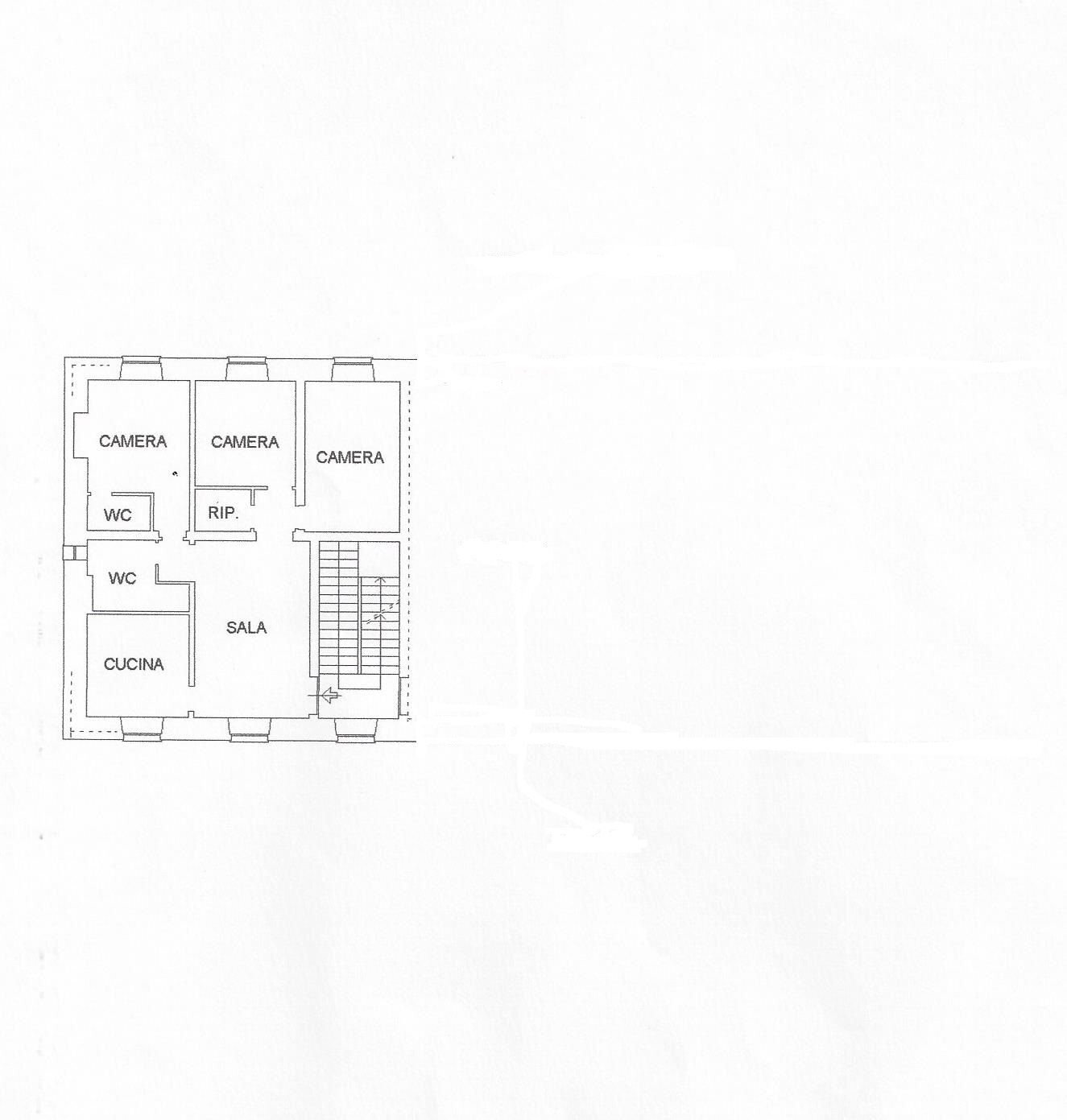 Quadrilocale piazza Raffaele Sopranis, 3, Genova (zona Dinegro) - planimetria 1