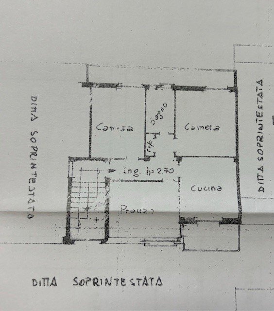 Four-room apartment via S. Toja, Luserna San Giovanni - floor plans 1