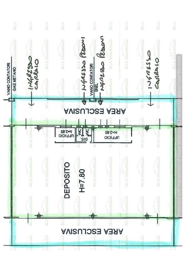 Capannone via Sandro Pertini, 2, Comun Nuovo - planimetria 1