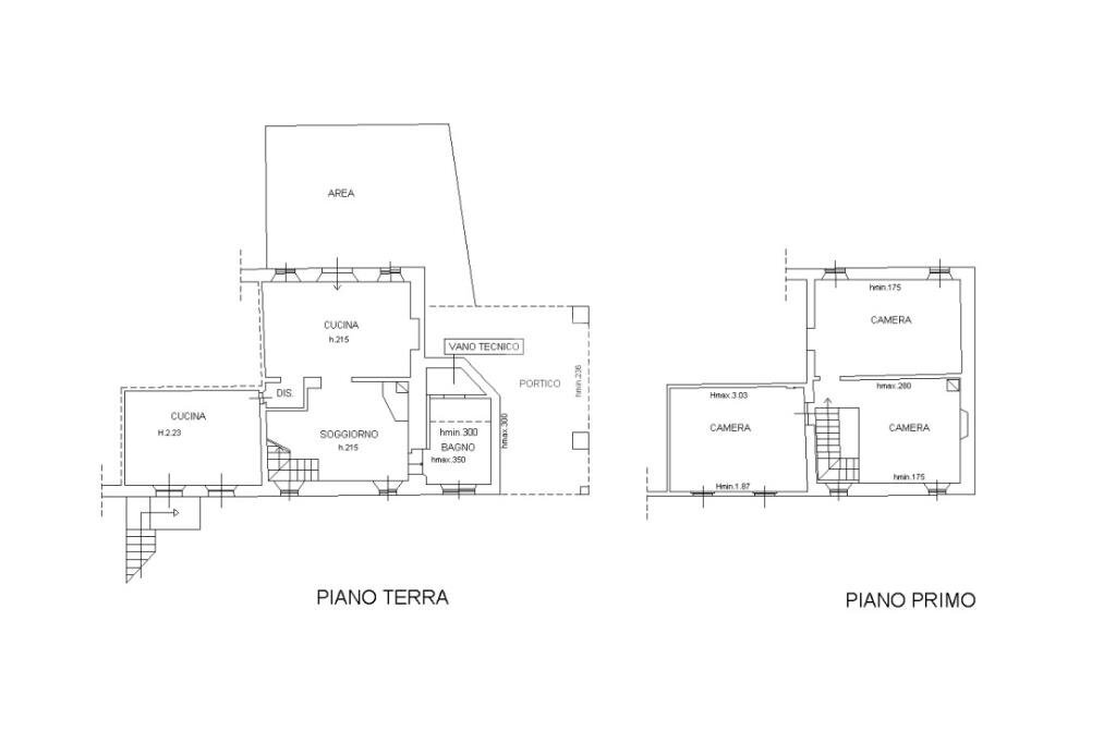 Independent house Strada Case Nuove, Lesignano de' Bagni - floor plans 1
