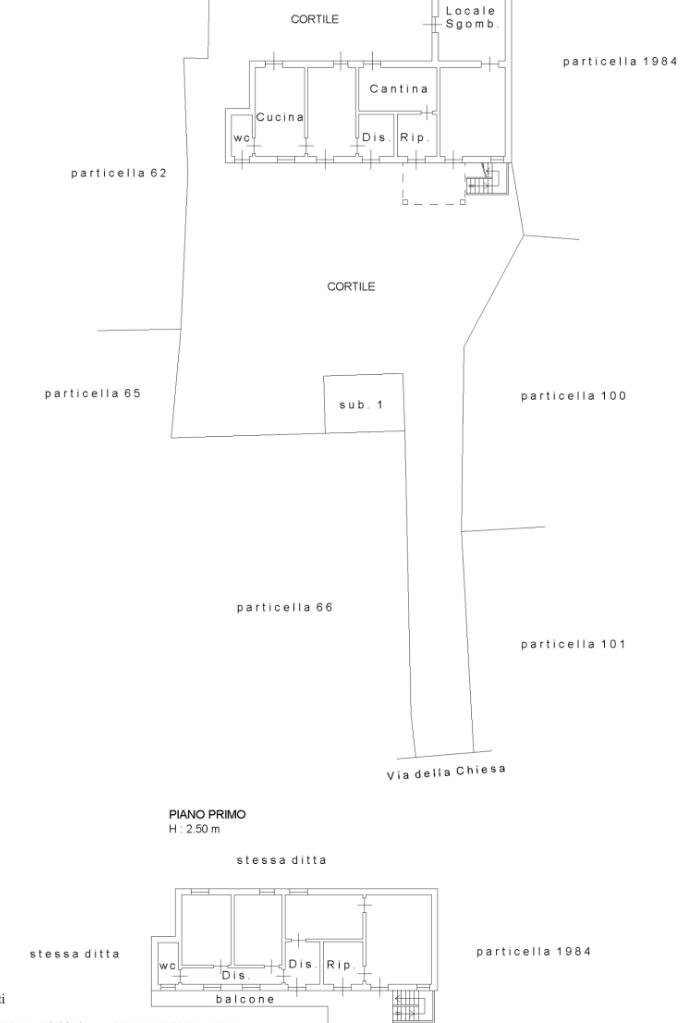 Independent house Via Della Chiesa, Bra - floor plans 1