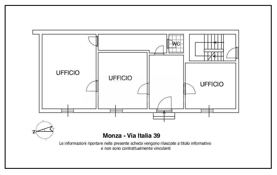 Foto 6 - Ufficio Via Italia
 
39, Monza - planimetria 1