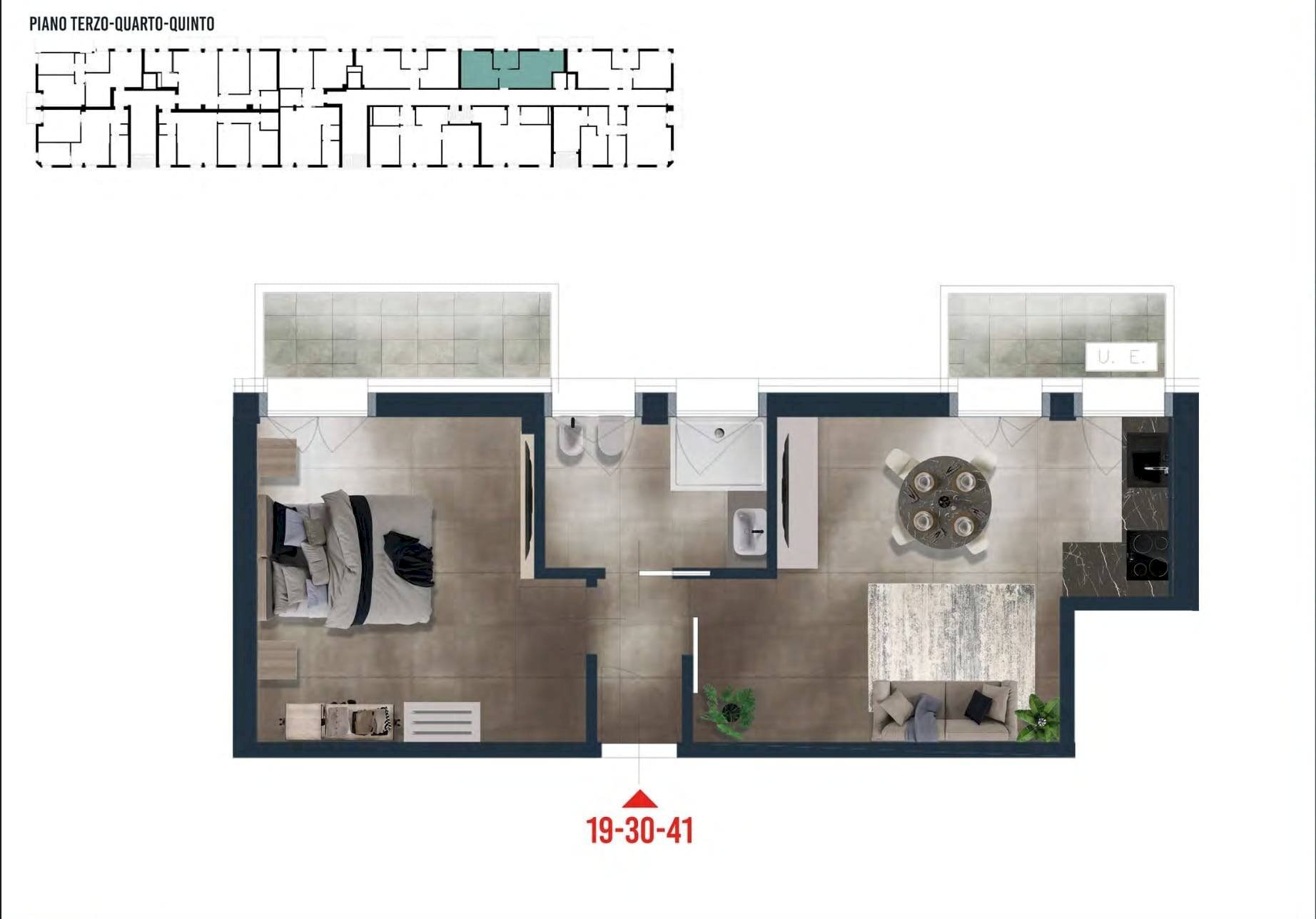 Foto 21 - Bilocale Piazza Brescia
 
17, Jesolo - planimetria 1