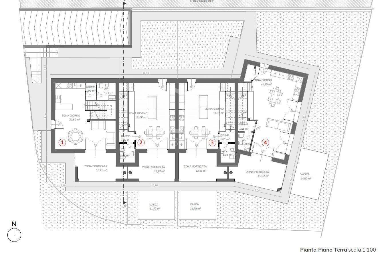 Foto 14 - Villa via Salvo d'Acquisto
 
11, Monzambano - floor plans 1