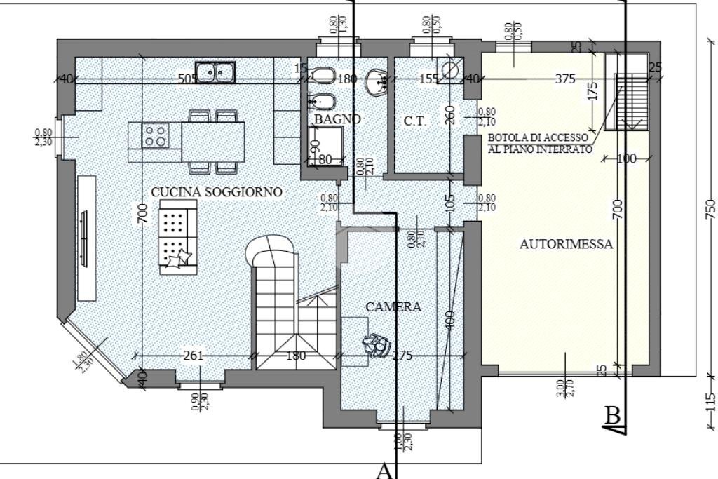 Villa Via delle Vigne, Lombardore - planimetria 1