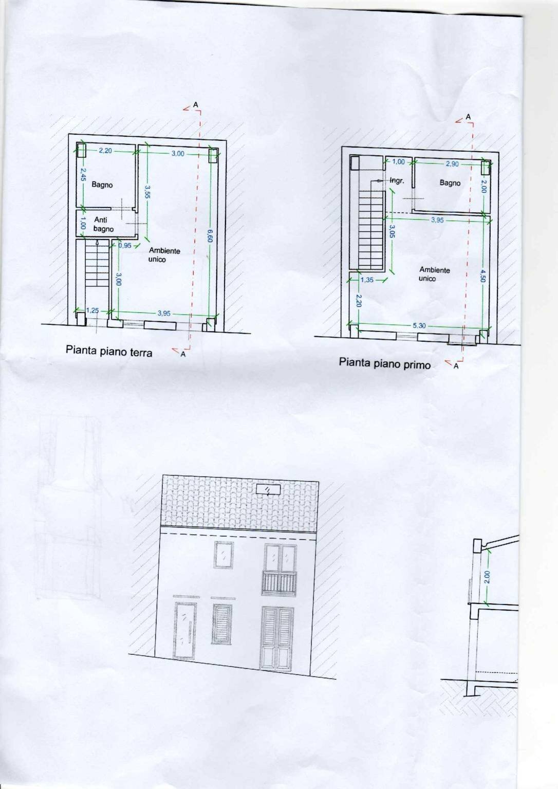 Independent house via Generale Michele di Gaetano, Castellammare del Golfo - floor plans 1