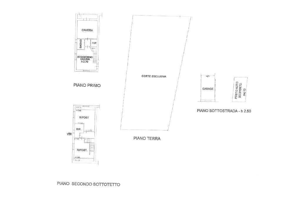 Quadrilocale Via roma, Saludecio - planimetria 1