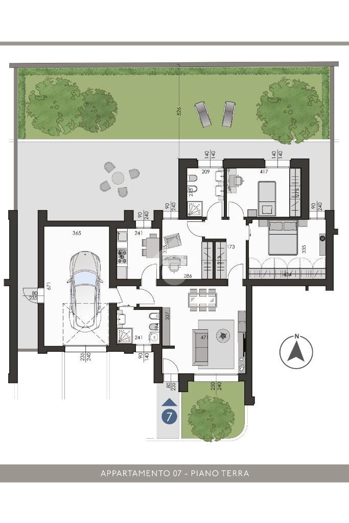 Quadrilocale Via Roma, Carpi - planimetria 1