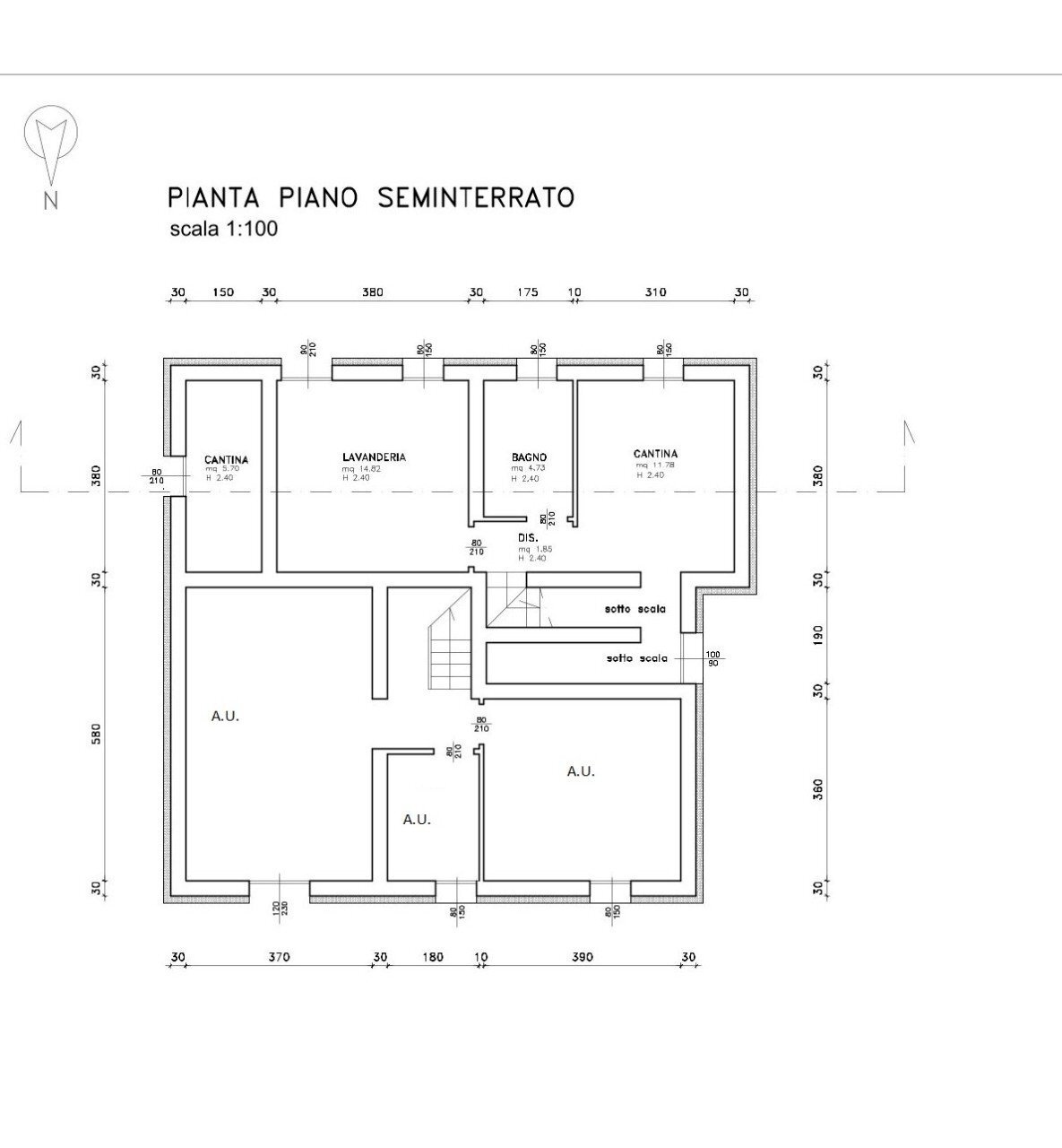 Appartamento Massa Lombarda - planimetria 1