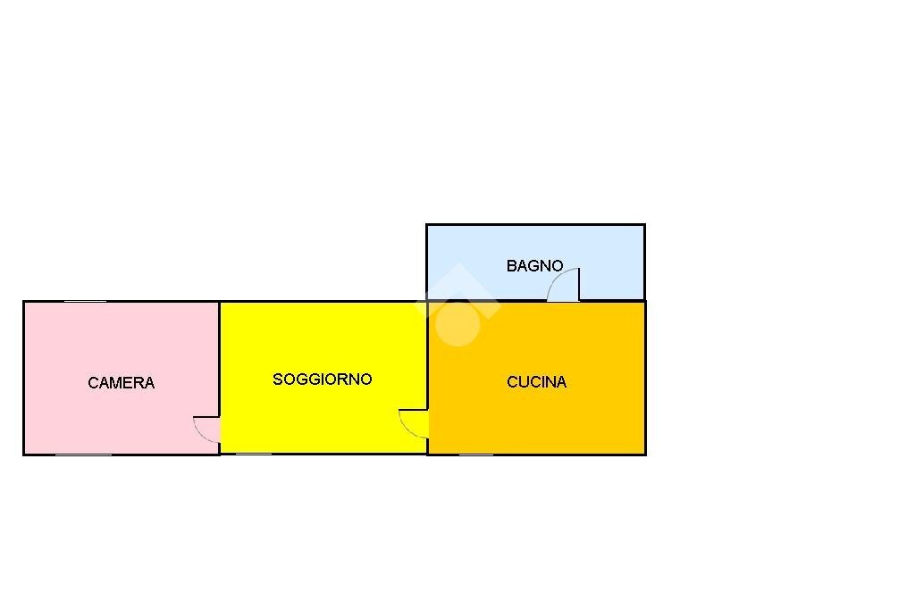 Trilocale Via dominio, Novi Ligure - planimetria 1
