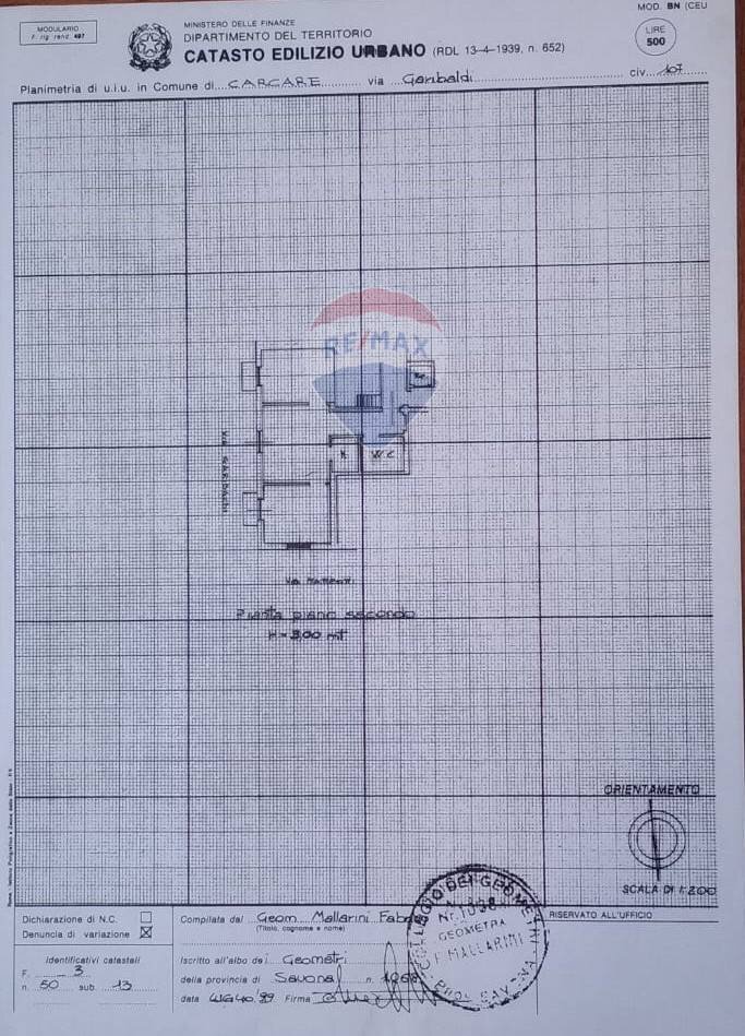 Pianta 2D - Three-room apartment via Garibaldi
 
107, Carcare - floor plans 1
