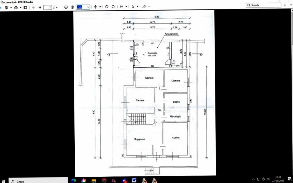 Planimetria - Villa Frazione Porossan-Truchod, Aosta - foto 2