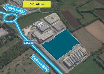 Mappa - Terreno edificabile via Feltrina, Paese - foto 1