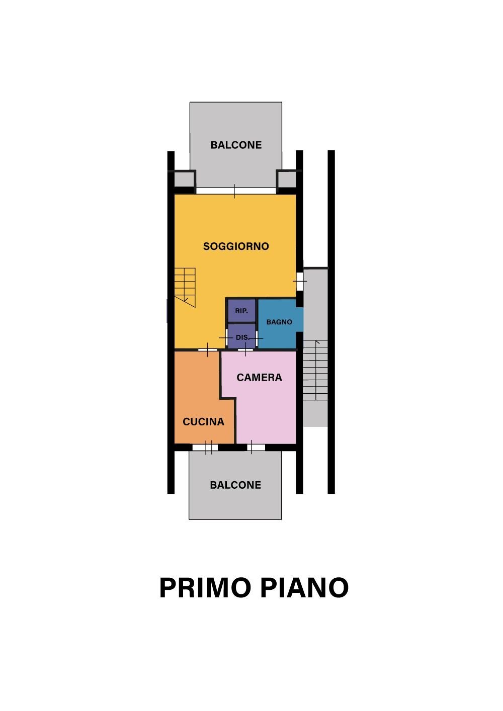 Trilocale viale Francesco Rismondo, Cervia - planimetria 1
