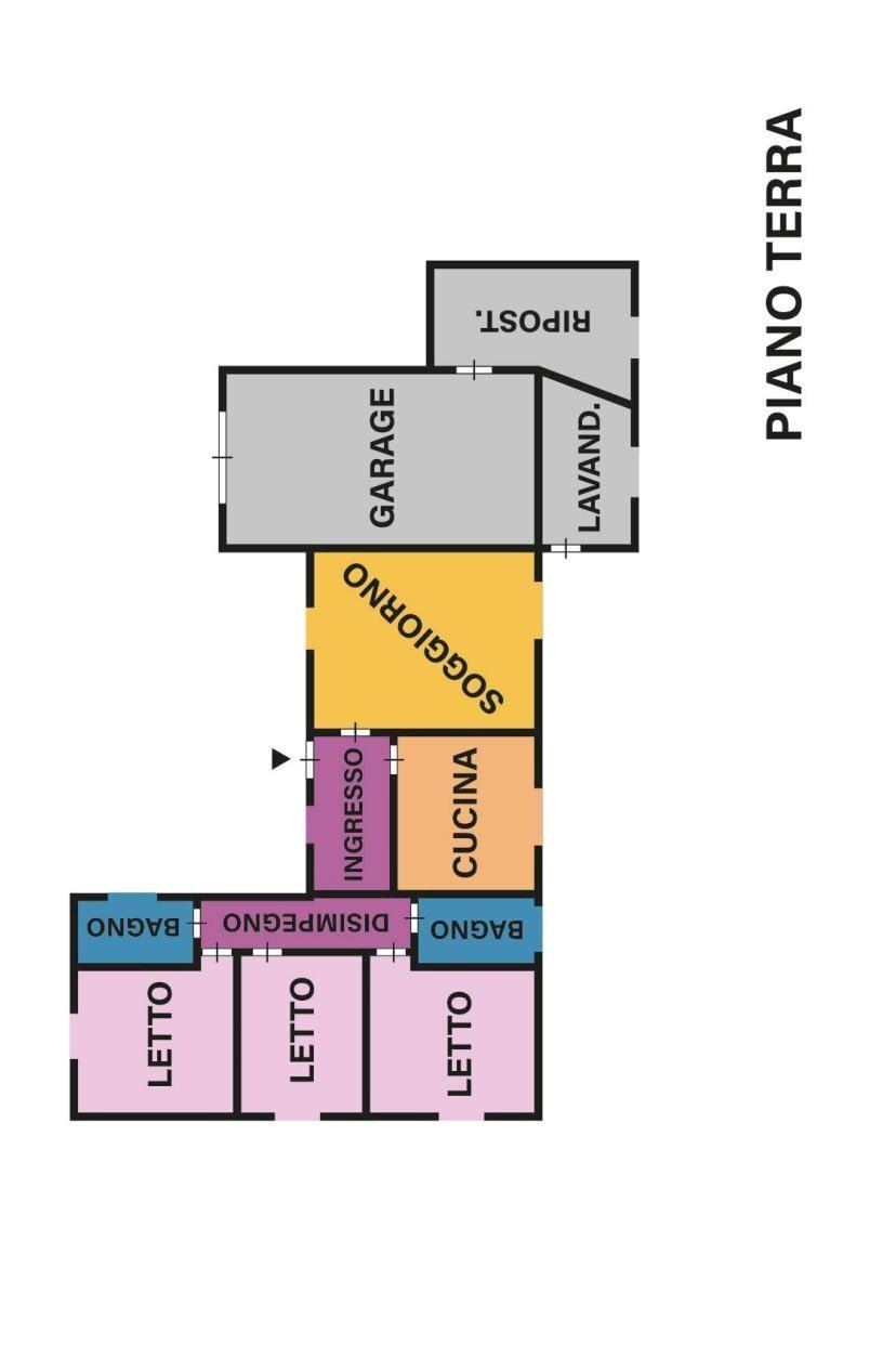 Villa via Fontanelle, Forlì - planimetria 1