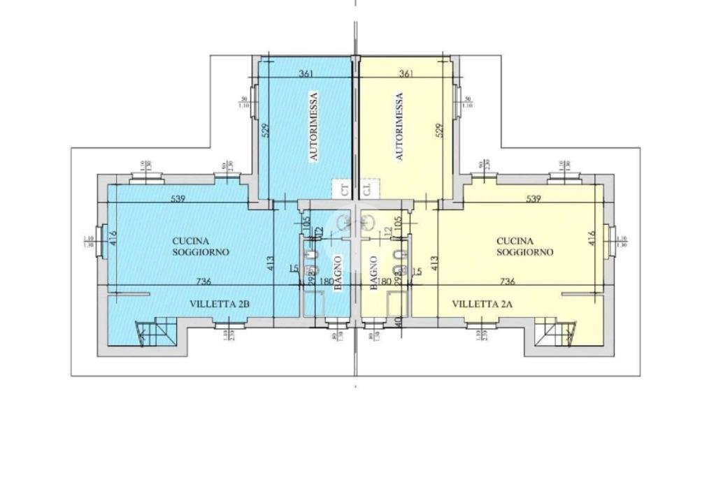 Porzione di casa Via delle Vigne, Lombardore - planimetria 1