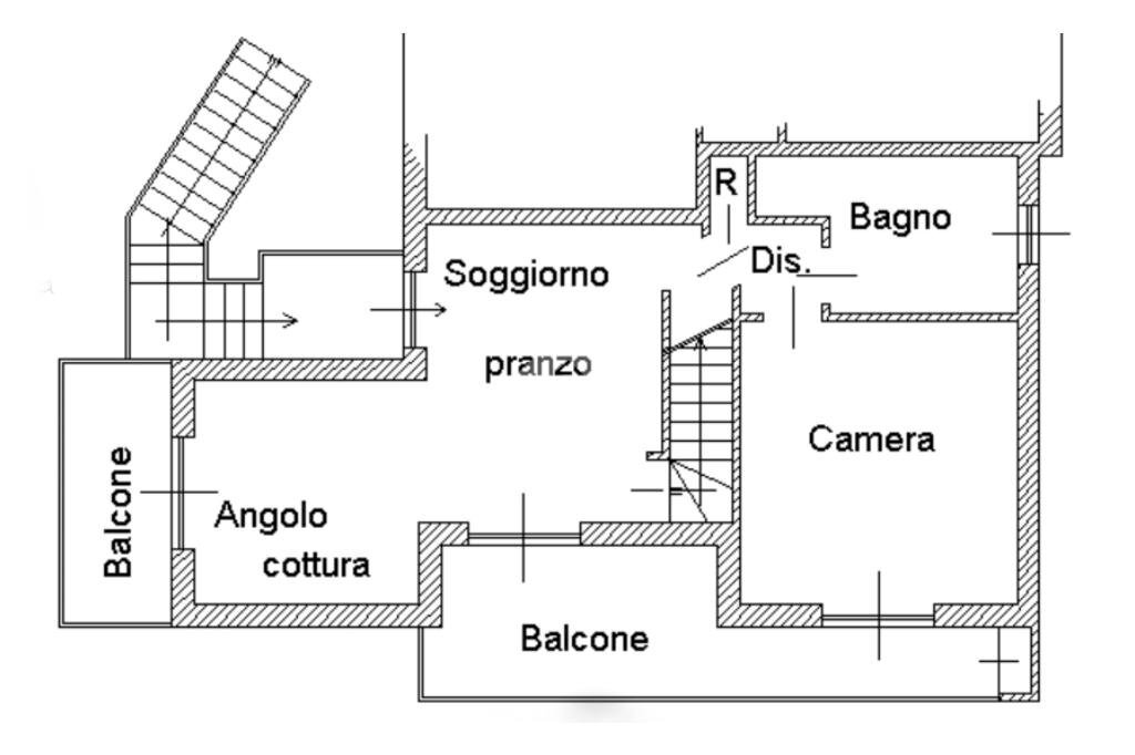 Quadrilocale Via De Gasperi, San Maurizio Canavese - planimetria 1