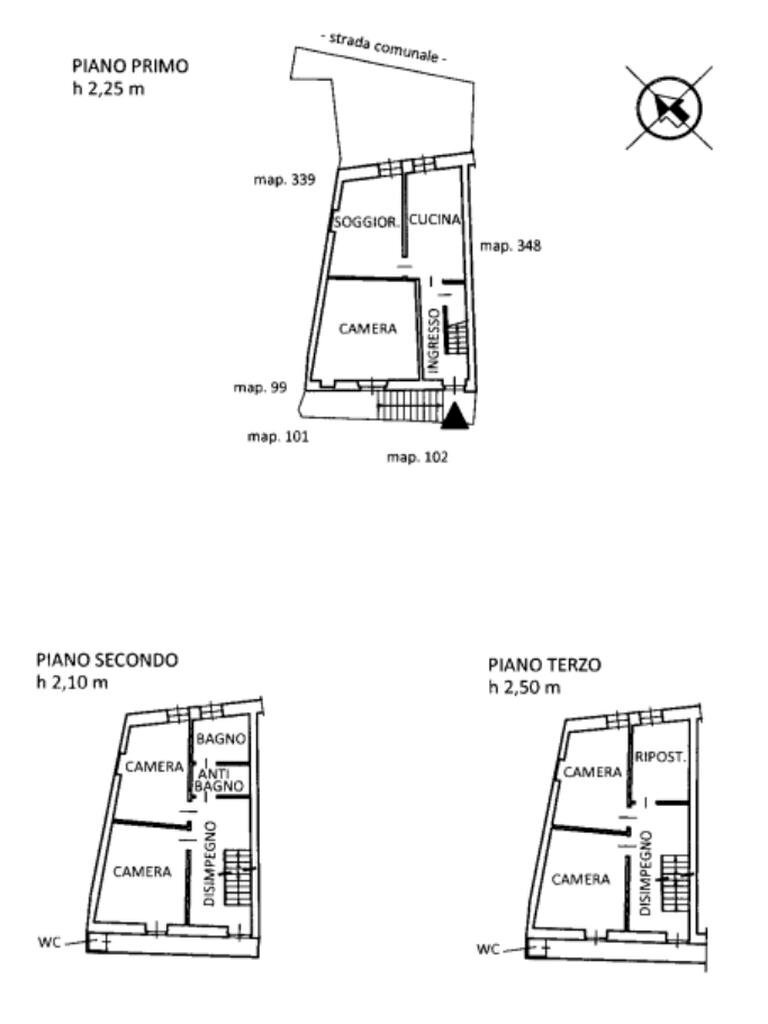 Casa semi indipendente Frazione cerale, Camandona - planimetria 1