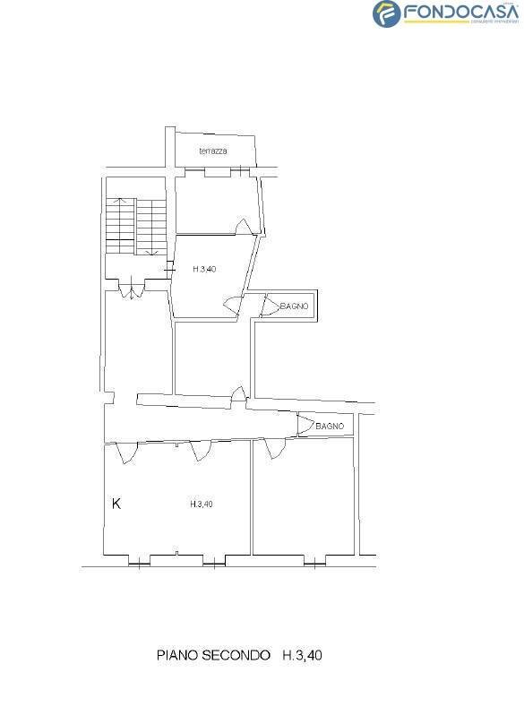 scheda catastale - Appartamento Via Beatrice, Massa - planimetria 1