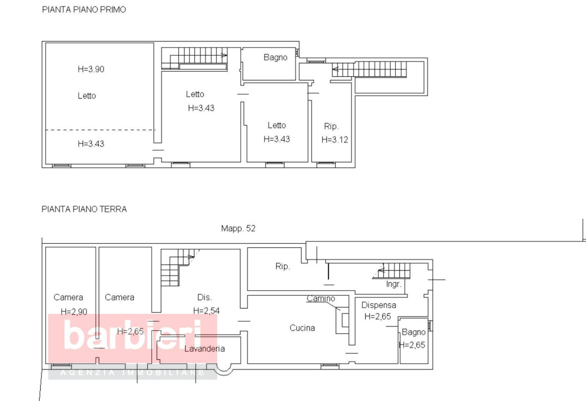 Foto 31 - Semi-detached house Via Senna
 
20, Ravenna - floor plans 1