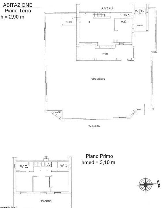 Villa via degli Olivi, Ardea - planimetria 1