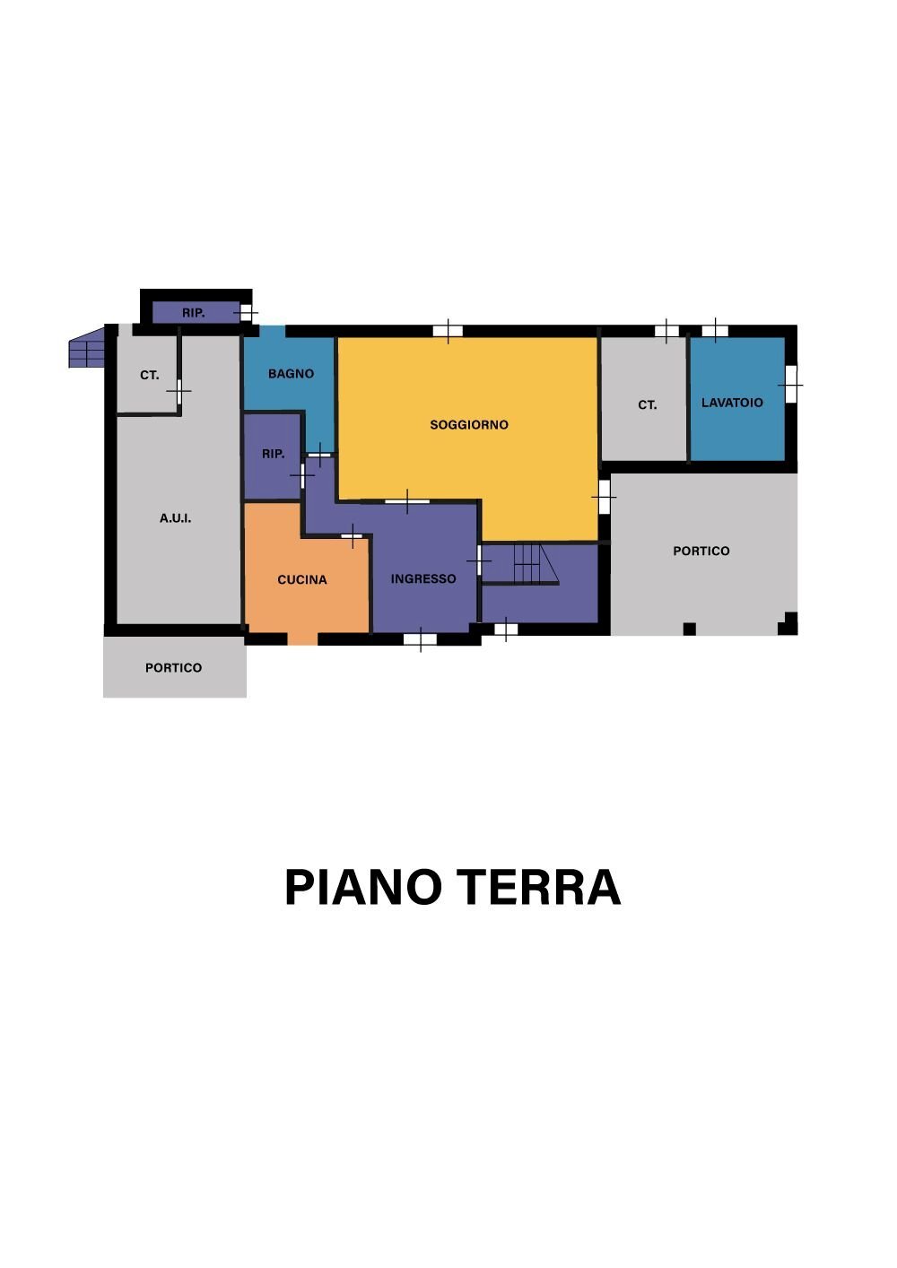 Villa via dei Canarelli, Cesena - planimetria 1