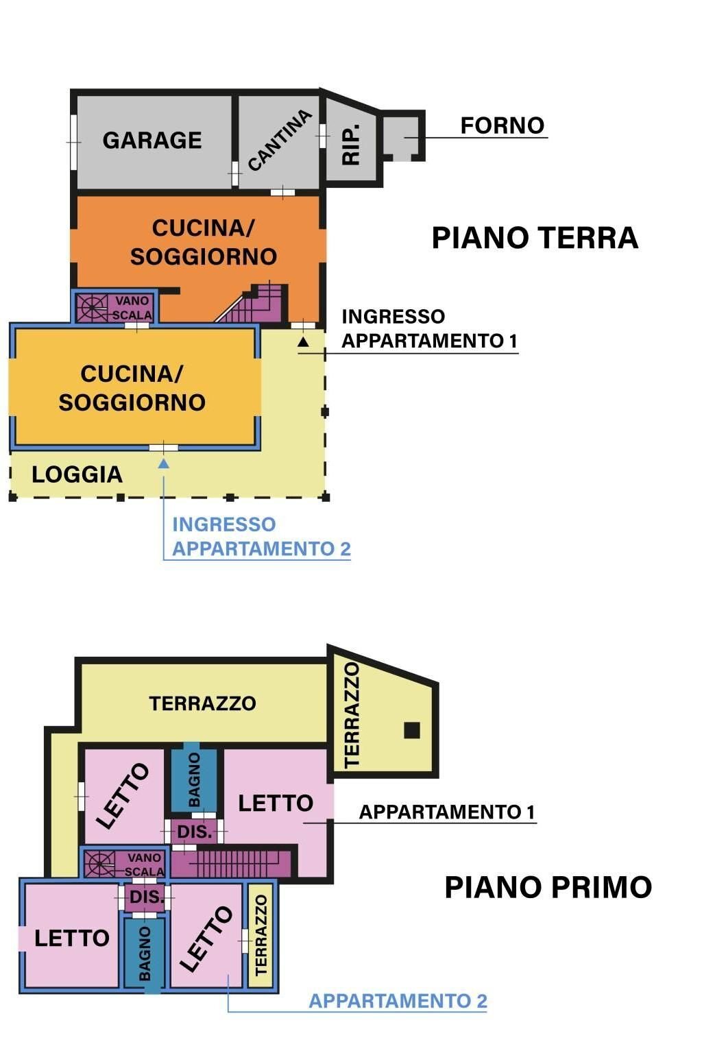 Villa Villaggio Monte Freddo, Tredozio - planimetria 1