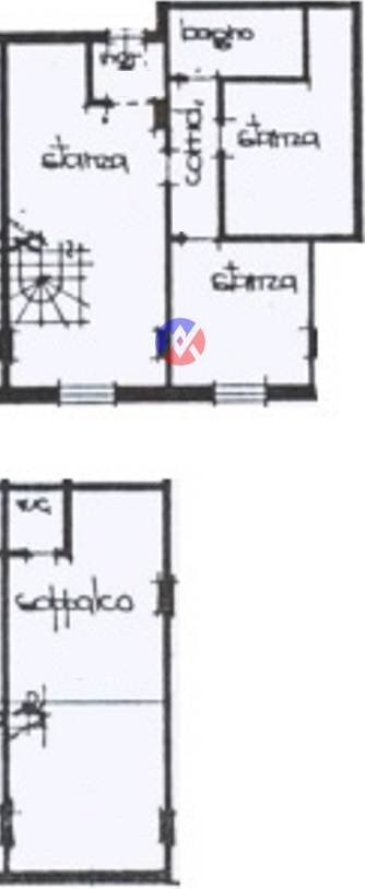 Foto 22 - Quadrilocale Passo San Pellegrino
 
3, Moena - planimetria 1