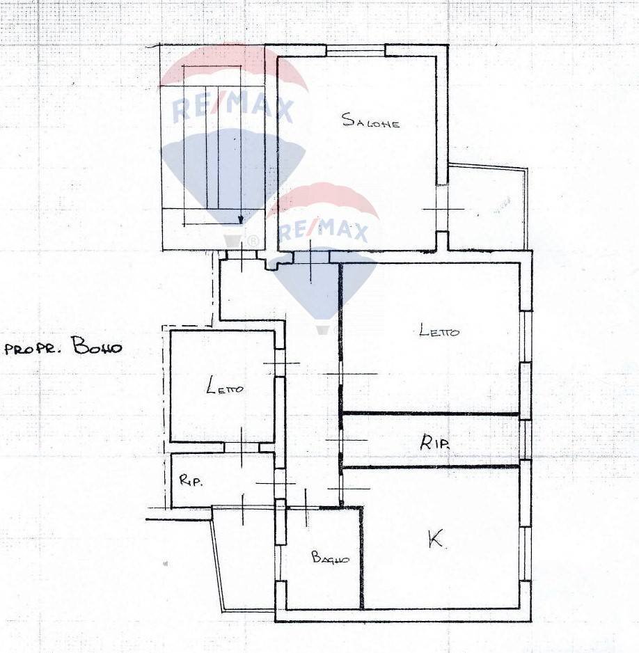 Pianta 2D - Three-room apartment Via Manzoni
 
2, Trapani - floor plans 1