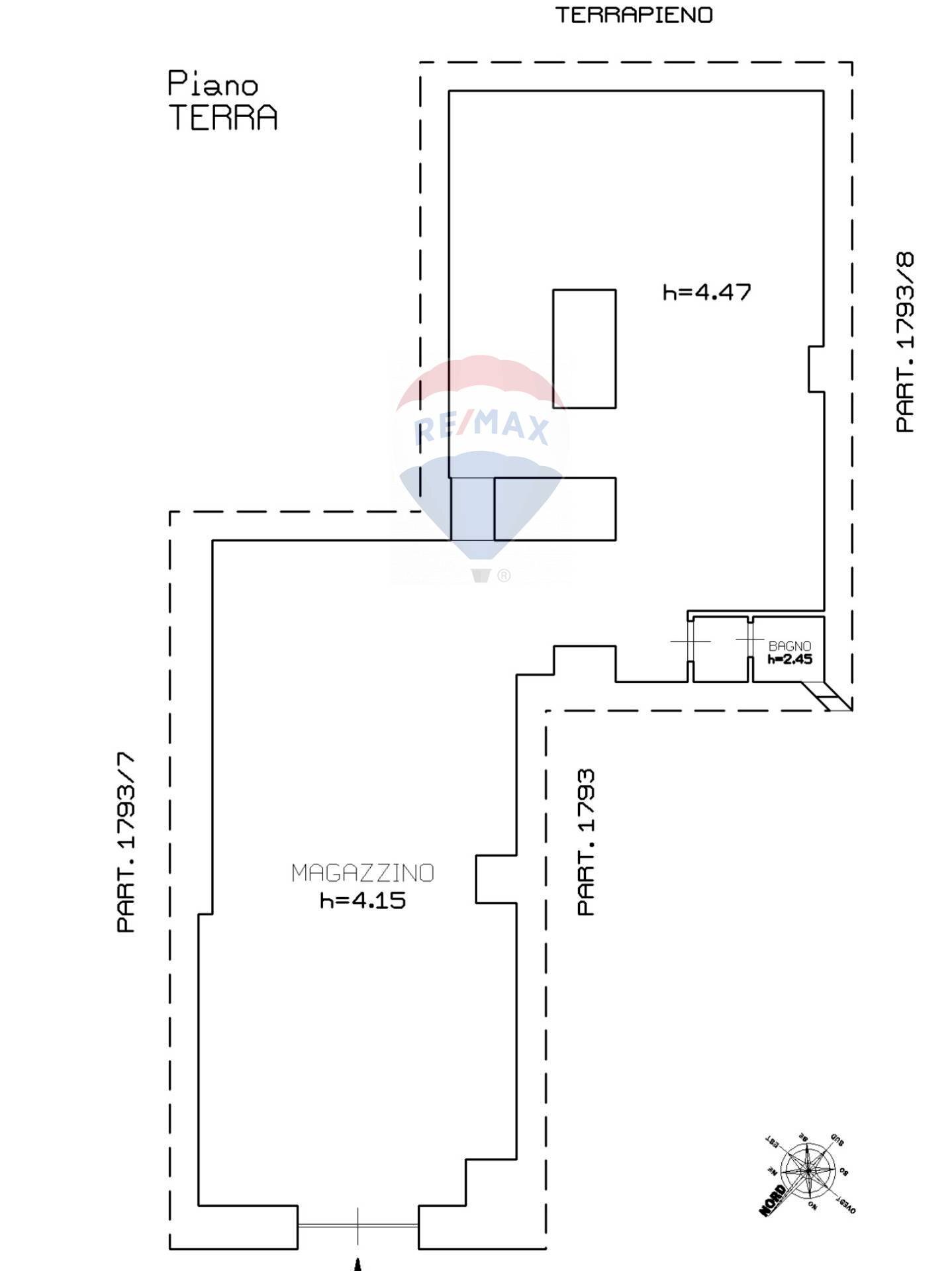 Pianta 2D - Locale Commerciale via ponte Tamburino
 
9, Mineo - planimetria 1