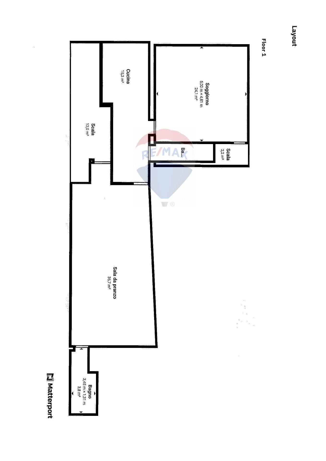 Pianta 2D - Independent house Via  Giancarlo Ghiraldi
 
1, Copparo - floor plans 1