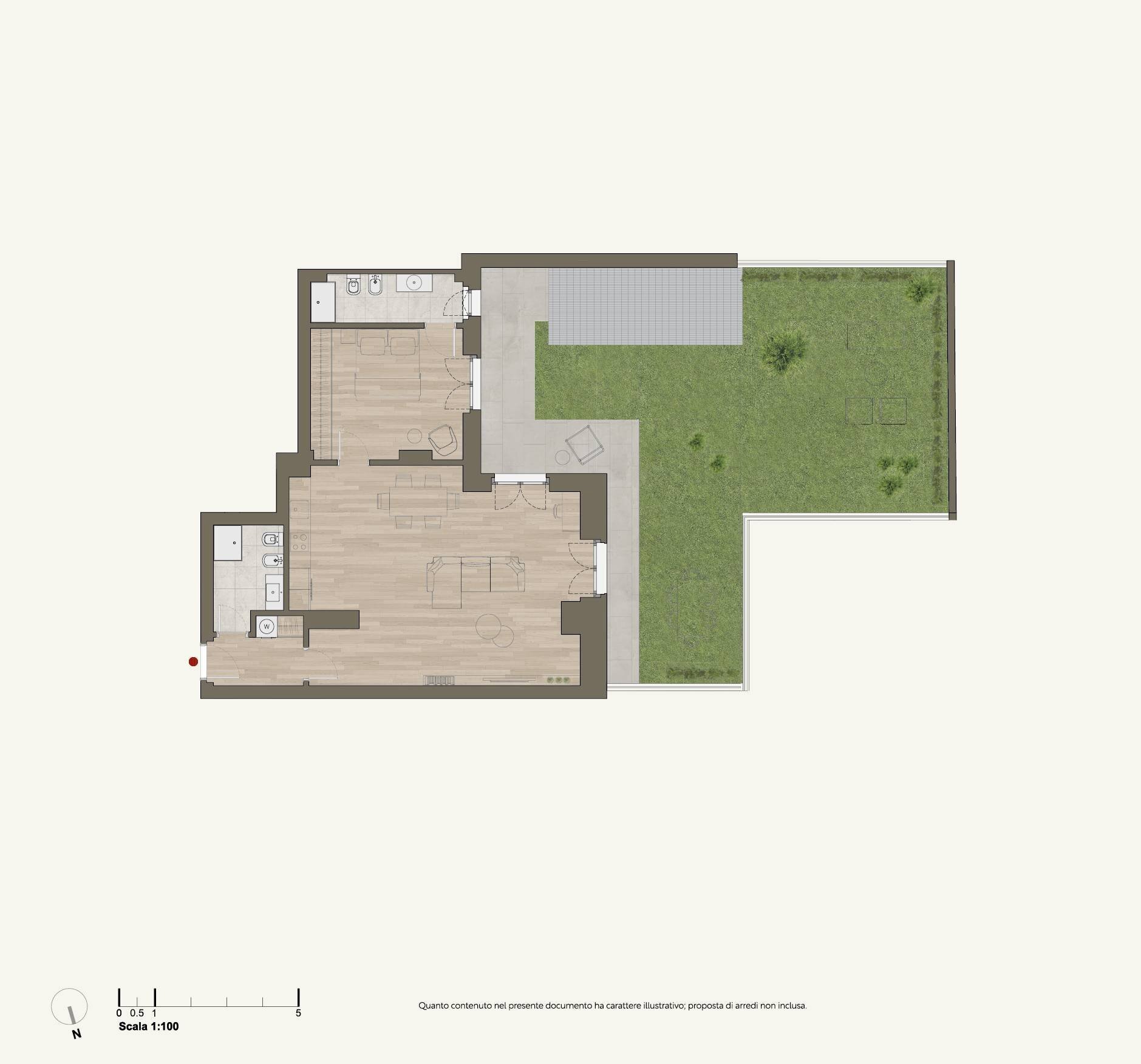 Foto 17 - Two-room apartment Corso Stati Uniti, Torino - floor plans 1