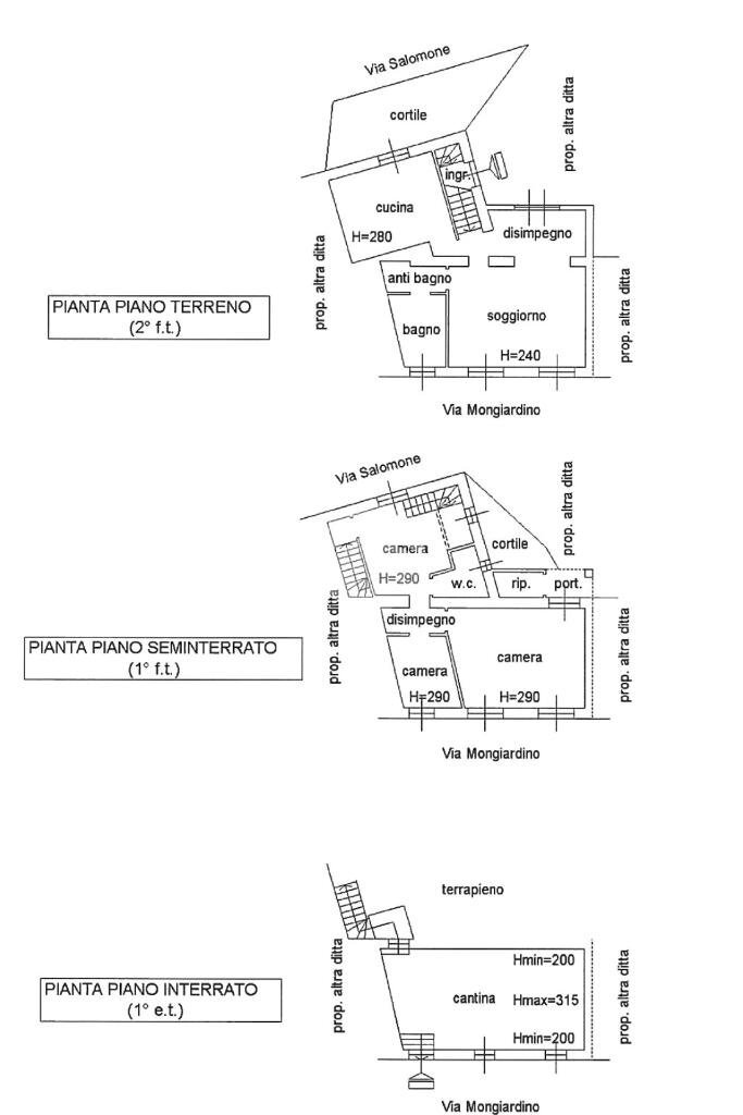 Casa semi indipendente Via Salomone, Pecetto di Valenza - planimetria 1