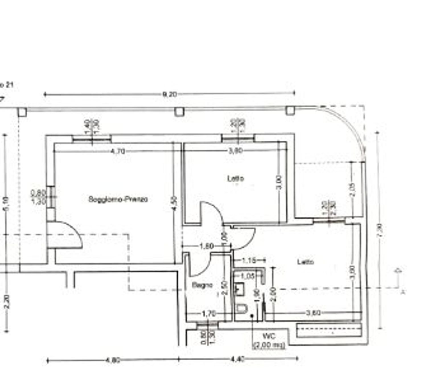 planimetria - Appartamento Marco Polo
 
60, Rignano Flaminio - planimetria 1