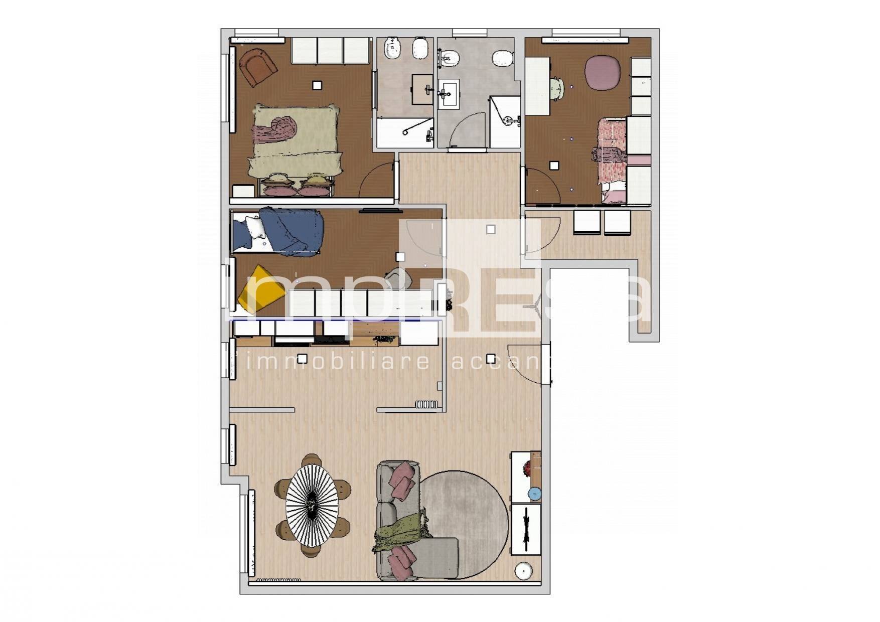 Foto 24 - Appartamento Viale Montegrappa
 
34/F, Treviso - planimetria 1